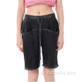 Summer High Street gewaschen verzweifelt Terry Shorts